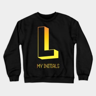 Letter L Letter Art Crewneck Sweatshirt